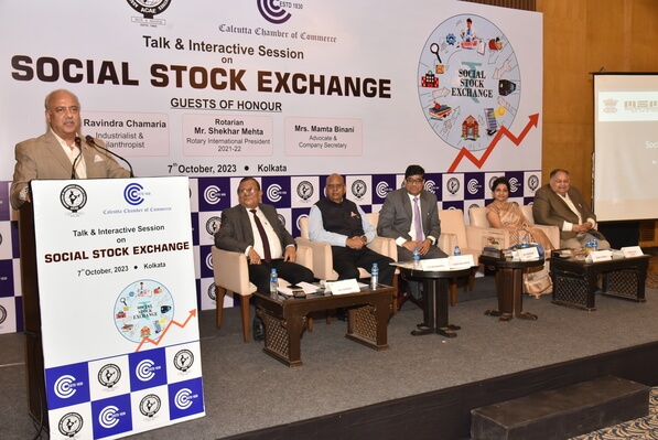 Rtn. Shekhar Mehta, International President – 2021-22 describing the quality of the unique concept of social stock exchange and its working.